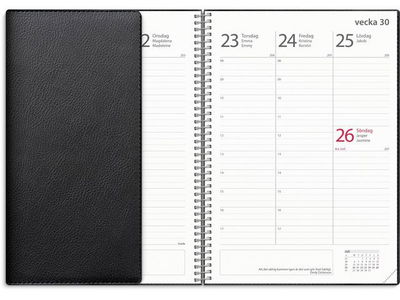 Kalender Study Twist svart A5 25/26