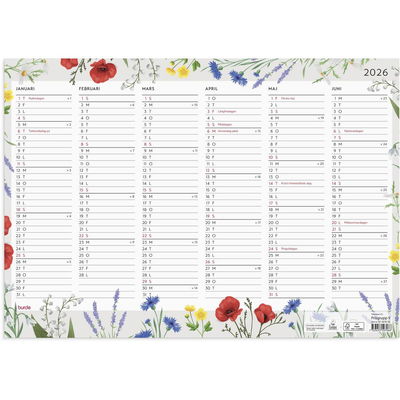 Väggblad Blomster 2026