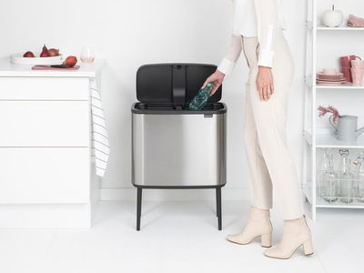 Papperskorg BRABANTIA Bo Touch 3x11Lmatt