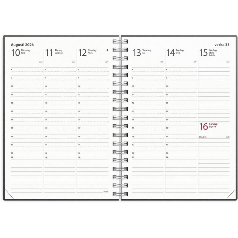 Kalender Weekly A6 Eco Line 2026