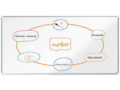 Whiteboard NOBO premium emalj 200x100cm