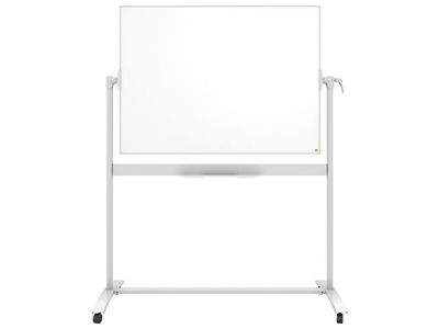 Whiteboard dubbelsidig mobil NOBO emalj 90x120cm