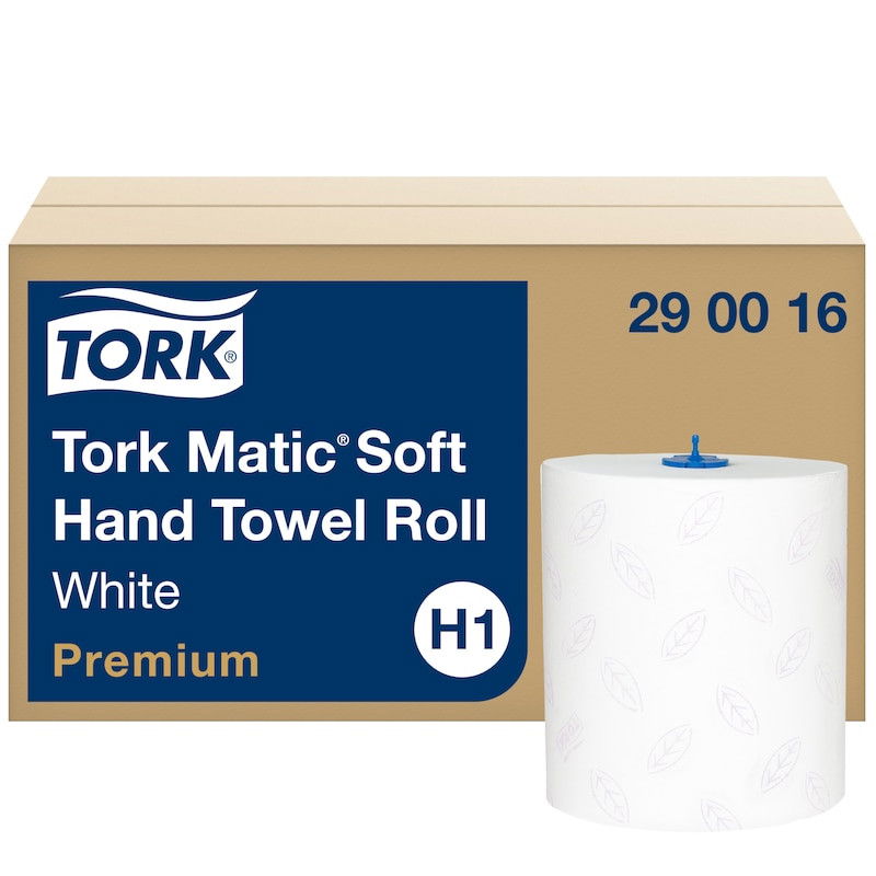 Pappershandduk TORK Matic Premium H1, 2-lag, 6/fp