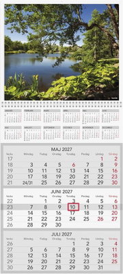 Väggkalender Burde 1746 Trebello 2027