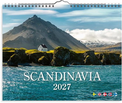 Väggkalender Burde 1727 Scandinavia 2027