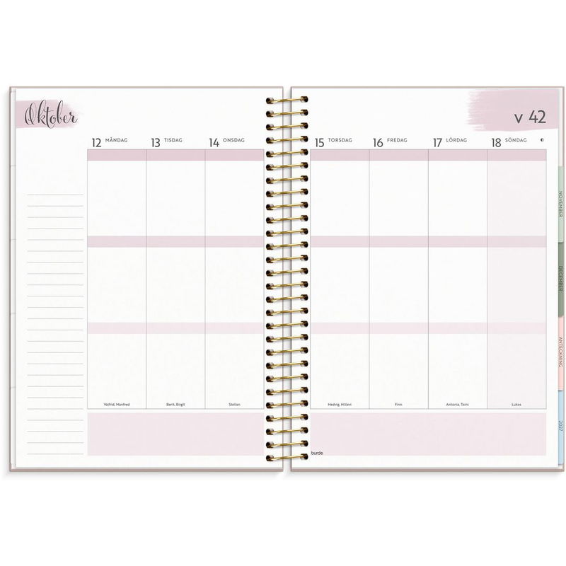 Life Organizer 2026 rosa