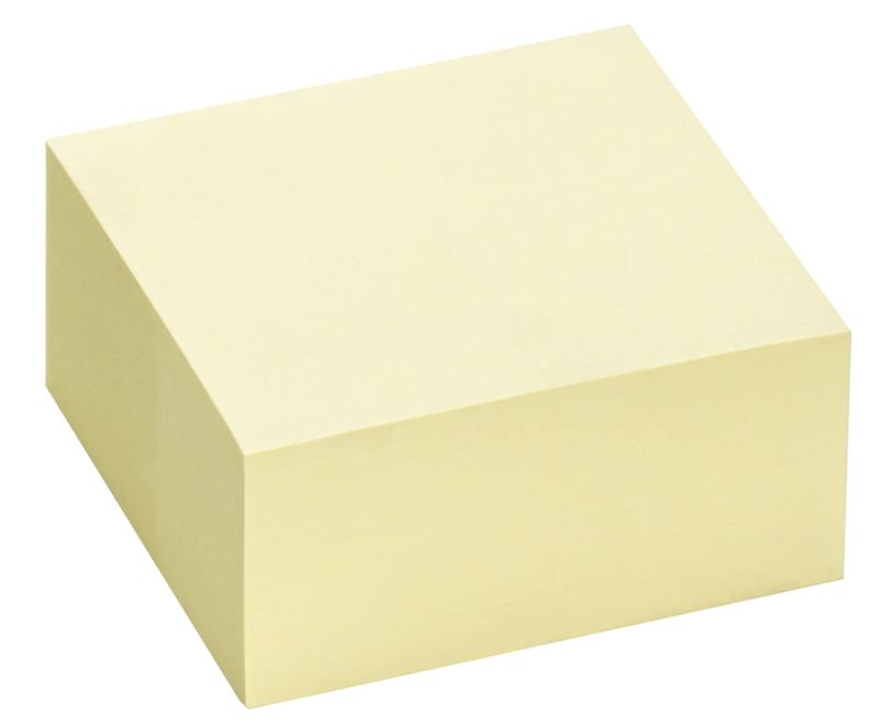 Notiskub Stick ́n Gul 76x76mm 400 Blad
