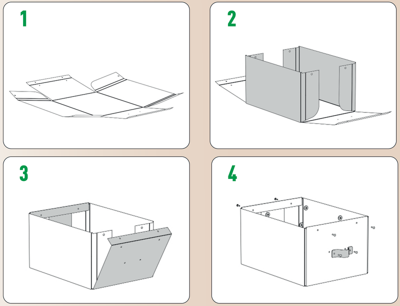 Förvaringslåda Leitz Puro 17L blå, 2/fp