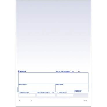 Standardblankett talong Bankgiro 250/fp