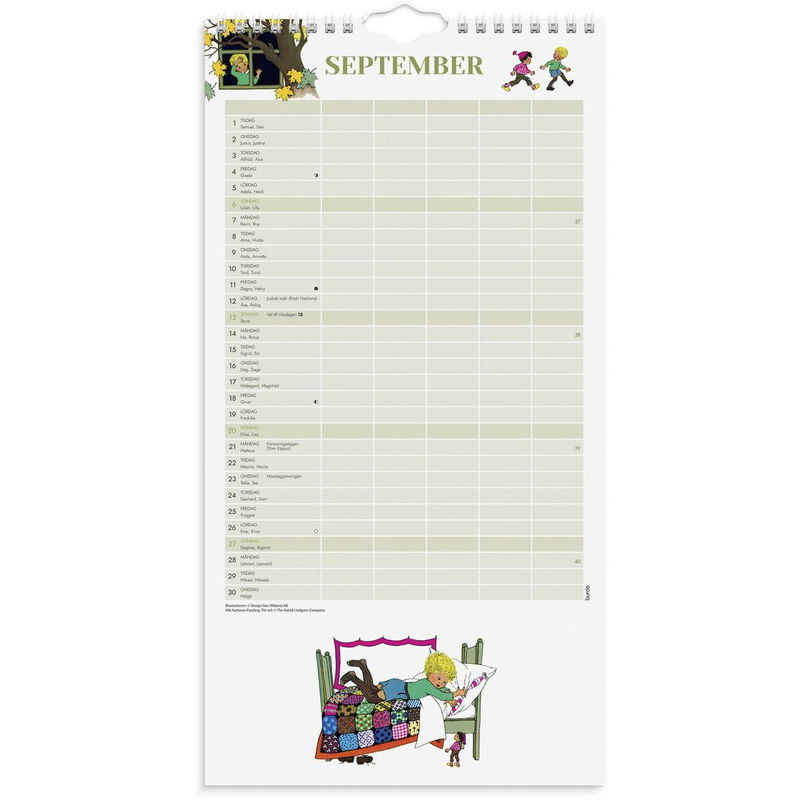 Familjekalender Ilon Wikland 2026