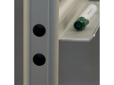 Whiteboard Dubbelsidig mobil 150x120cm