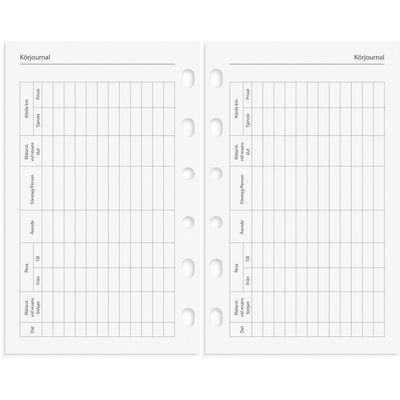 Compact Systemkalender 2026 konstläder svart