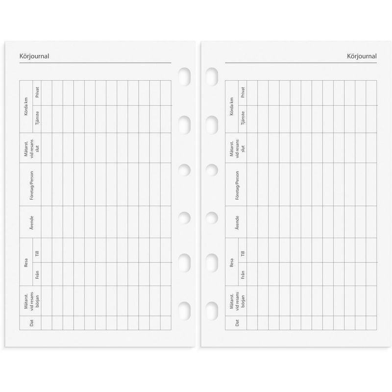 Compact Systemkalender 2026 konstläder svart