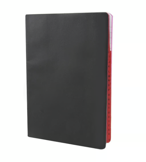 Vaxduksbok med register 72 sid linjerat 70g A6