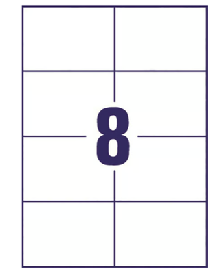 Etikett 105x74mm 800/fp