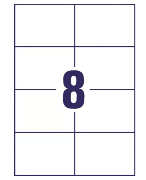 Etikett 105x74mm 800/fp