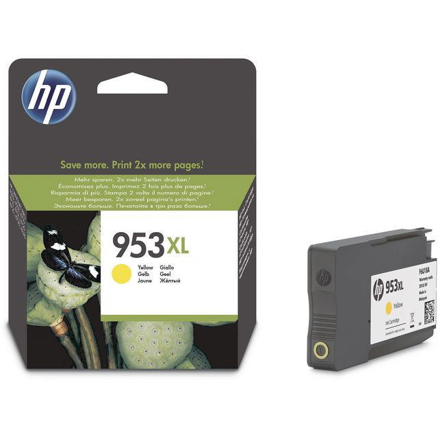 Bläckpatron HP 953XL  F6U18AE Gul