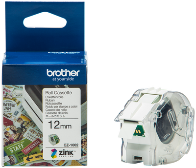 Etikettrulle Brother CZ1001 9mmx5m