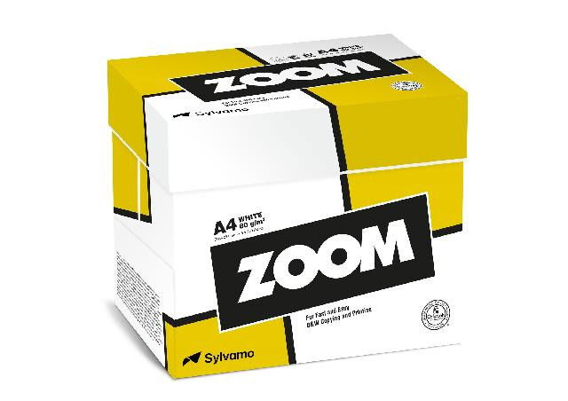 Kopieringspapper ZOOM A4 80g Ohålat, 5x500/krt