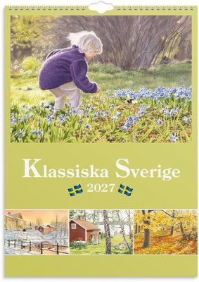 Väggkalender Burde 1733 Klassiska Sverige 2027