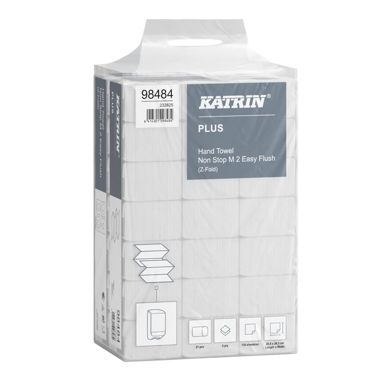 Pappershandduk Katrin M Plus 2-lg Spolbar 203x255mm, 2835/fp