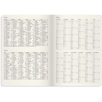 Kalender Agency Forma Deluxe 2026 brun