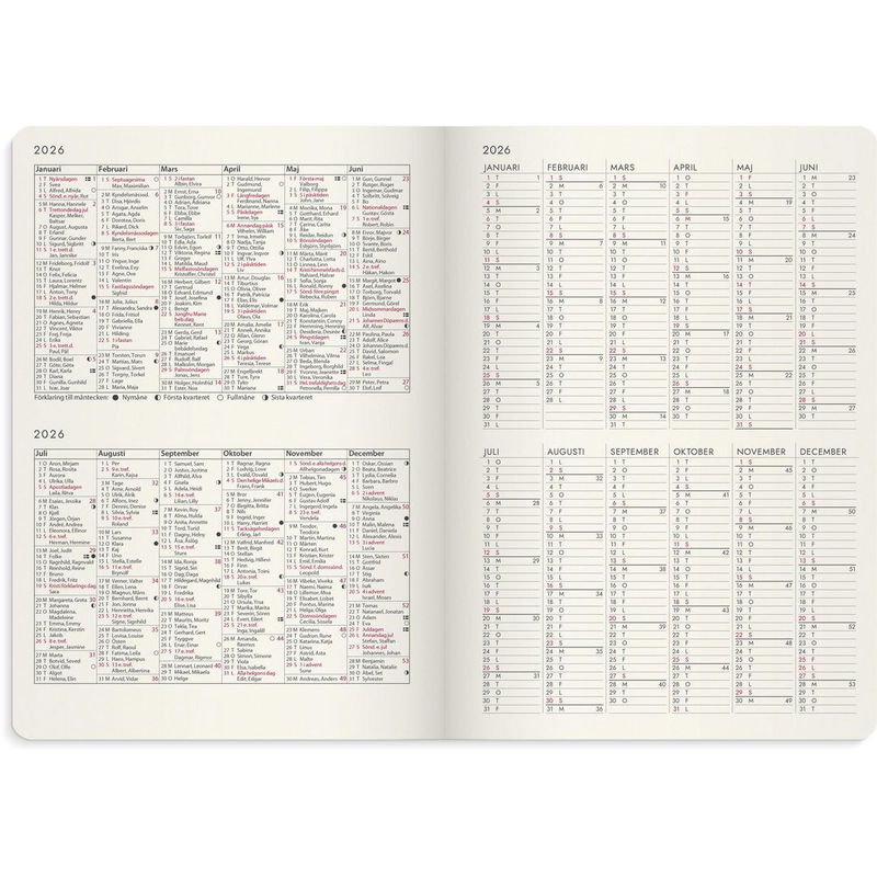 Kalender Agency Forma Deluxe 2026 brun