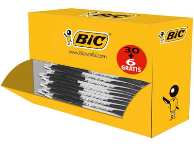 Kulpenna BIC Atlantis Värdepack svart, 36/fp