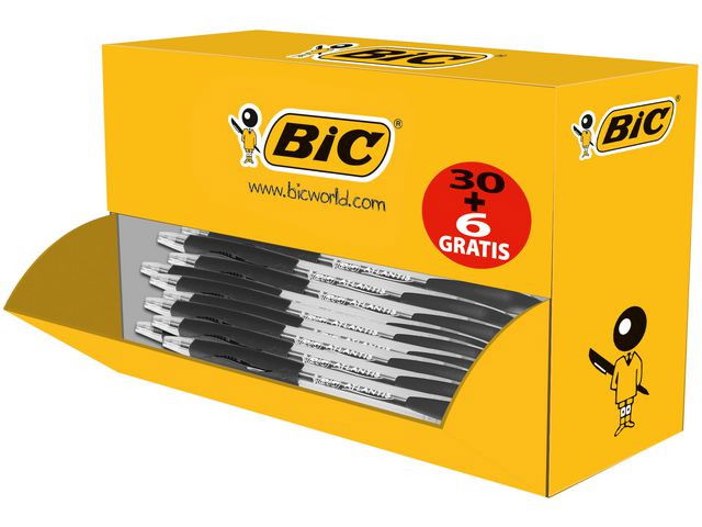 Kulpenna BIC Atlantis Värdepack svart, 36/fp