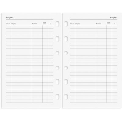 Compact Systemkalender 2026 konstläder svart