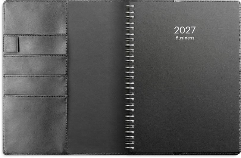 Almanacka Burde 5841 Business Konstläder Med Slejf 2027 A5