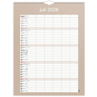 Familjekalendern Praktisk 2026