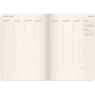 Kalender Agency Forma Deluxe 2026 brun