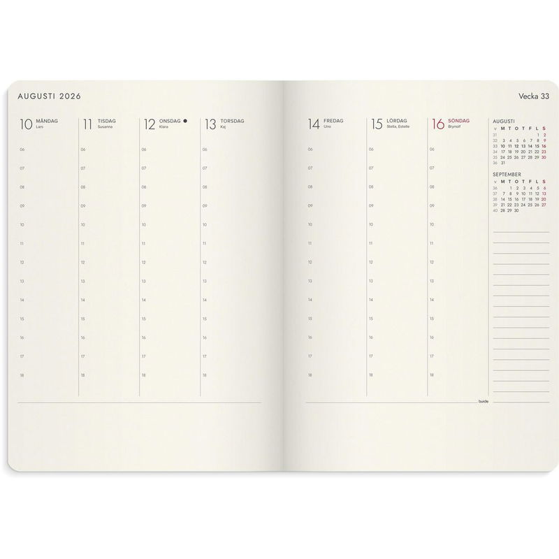 Kalender Agency Forma Deluxe 2026 brun