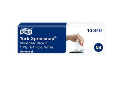 Servett TORK Uni N4 1-lag vit 1125/fp