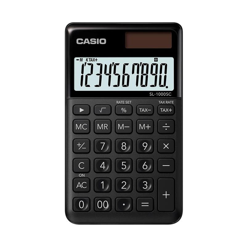 Miniräknare Casio SL-1000SC svart