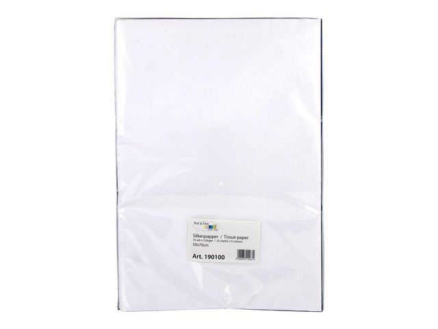 Silkespapper 50x75cm storsats 125 ark/fp