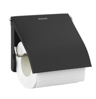 Toalettpappershållare Brabantia ReNew Matt Svart