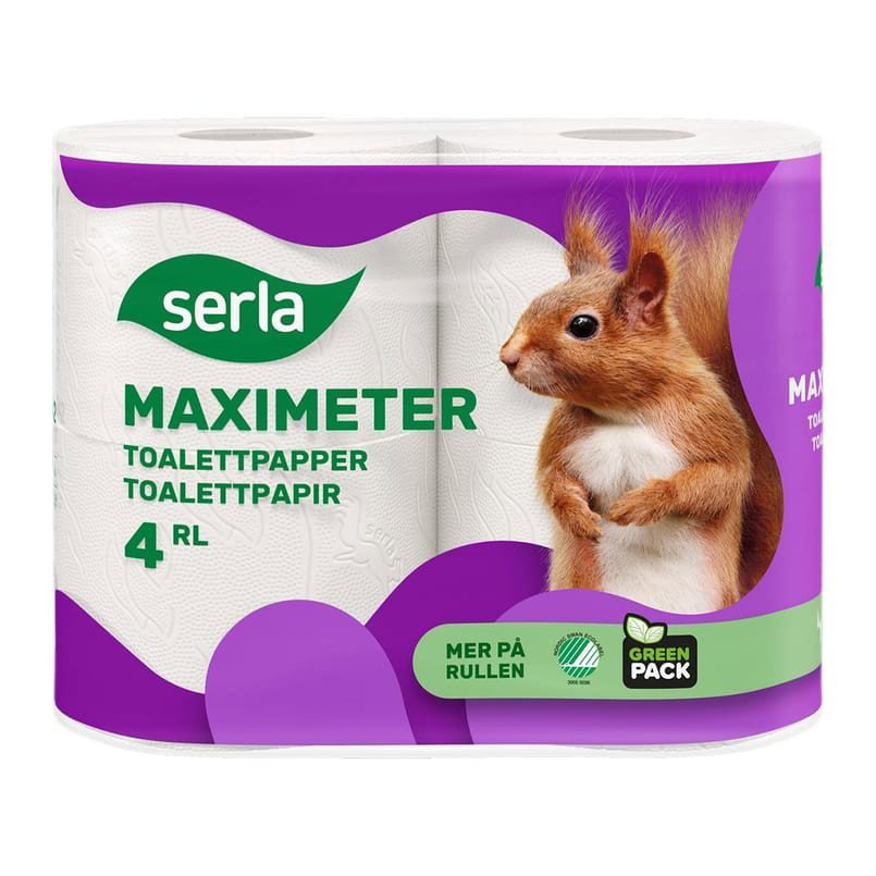 Toalettpapper Serla Maximeter 2-lag 42,8m, 24/fp