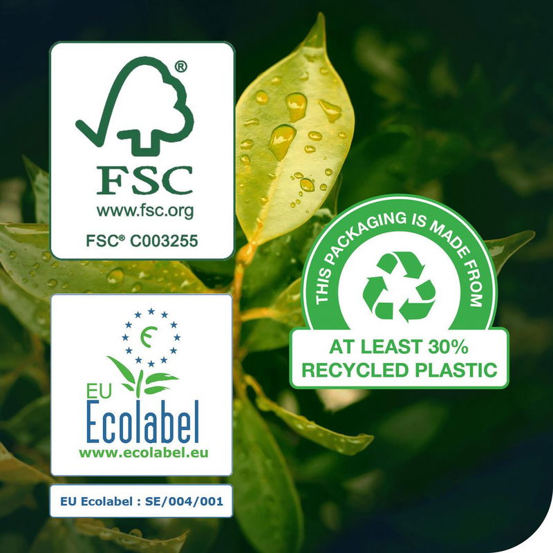 Servett Tork N4 2-lag Vit 21,3x33cm, 500 st/fp