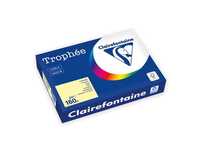 Kopieringspapper TROPHEÉ A4 160g oh ljusgul 250/F