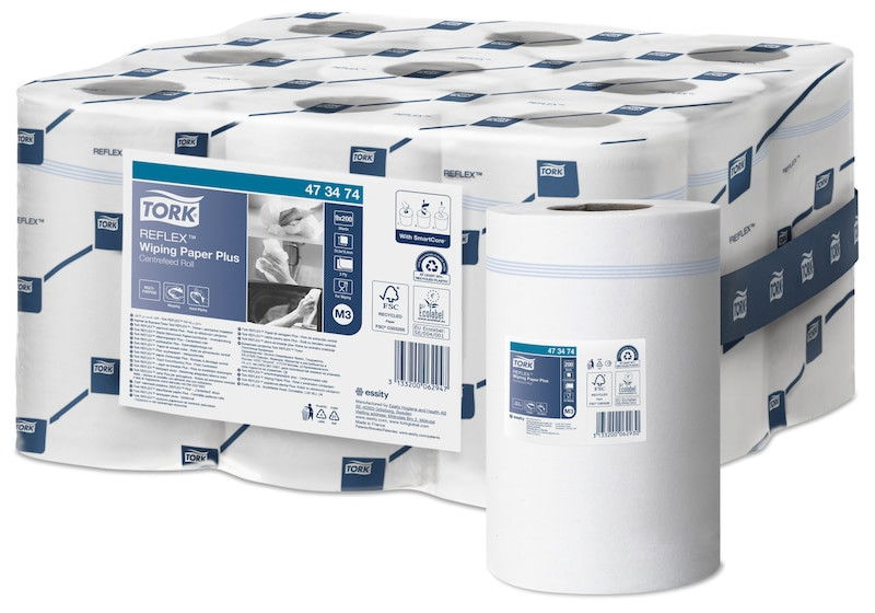 Torkrulle TORK Reflex Advanced Plus Mini M3, Ø13cm, 67m/rl, 9/fp Torkrulle TORK Reflex Advanced Plus Mini M3, Ø13cm, 67m/rl, 9/fp