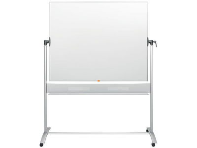 Whiteboard dubbelsidig mobil NOBO stål 150x120cm