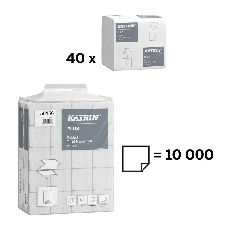 Toalettpapper KATRIN Plus Bulk, 10000/fp