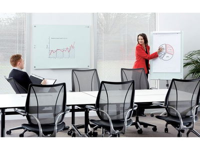 Blädderblocksställ NOBO Glas 70x100