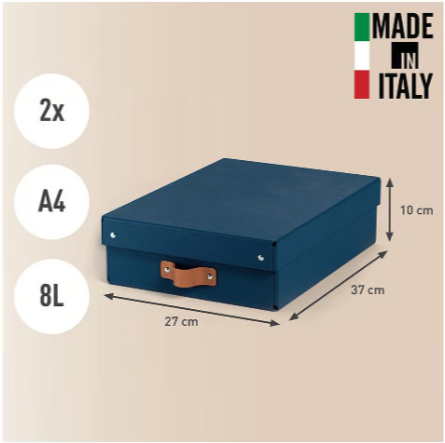 Förvaringslåda Leitz Puro 8L blå, 2/fp