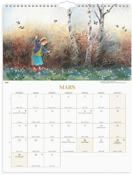 Väggkalender Burde 1782 Ilon Wikland 2027
