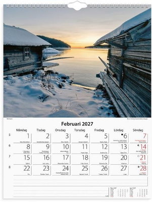 Väggkalender Burde 1778 Svenska kusten 2027