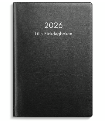 Kalender Lilla Fickdagboken Plast 2026 Svart