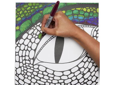 Märkpenna Sharpie Svart Fine, 12/fp